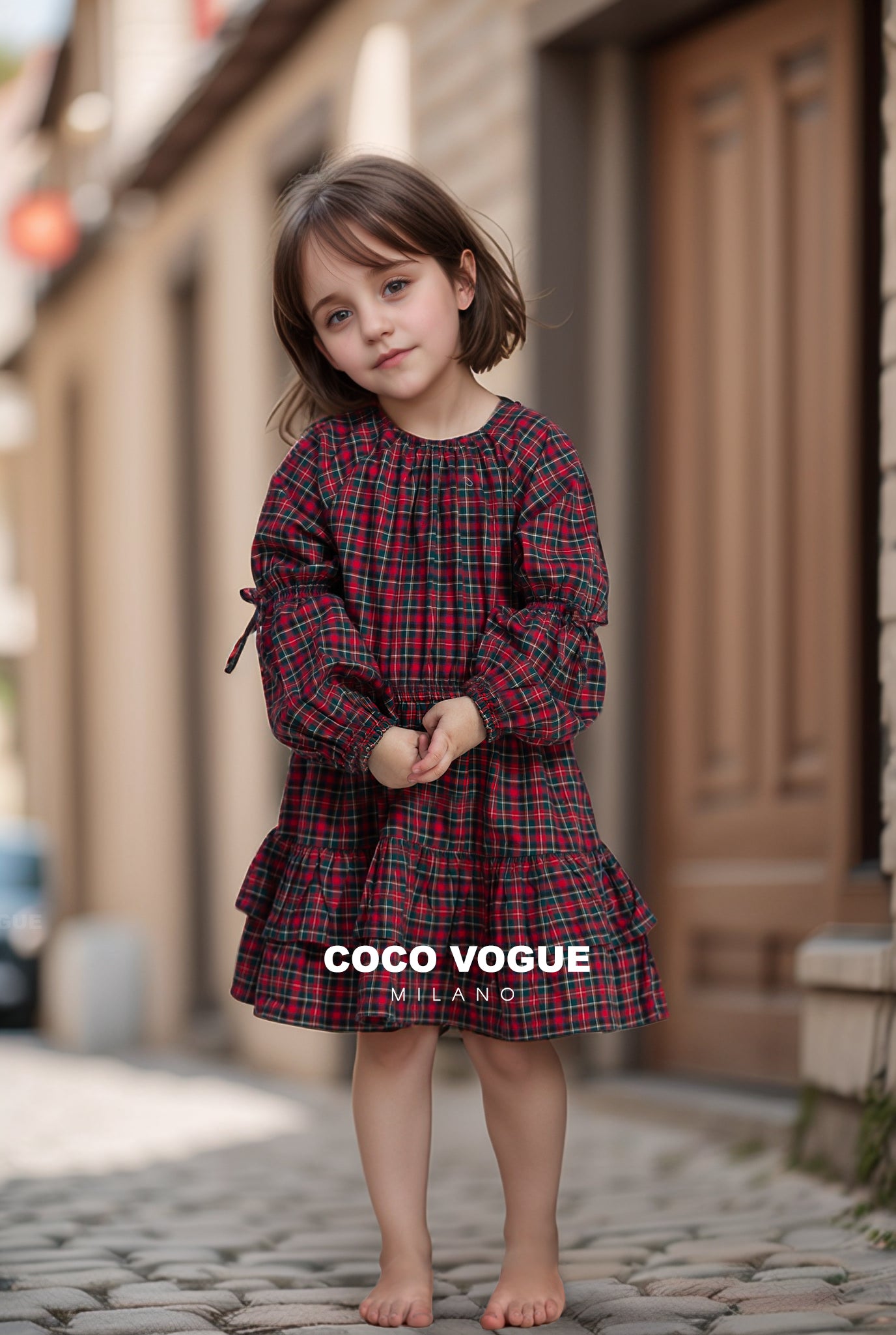 Charming Tartan – Classic Summer Dress  Little Girl