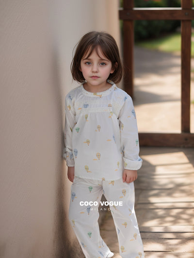 Modern kids co-ord dress for 2–8 years Fashionable kids co-ord set for parties & casual wear