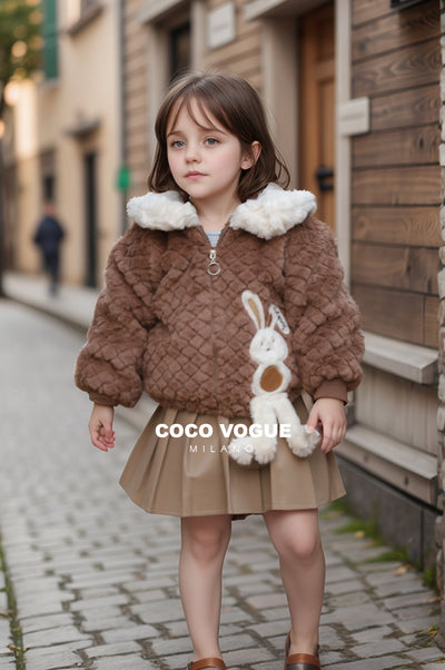 Bunny Brown Fur Jacket