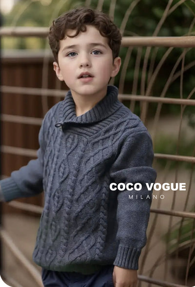 Cable Knit Sweater for Boys