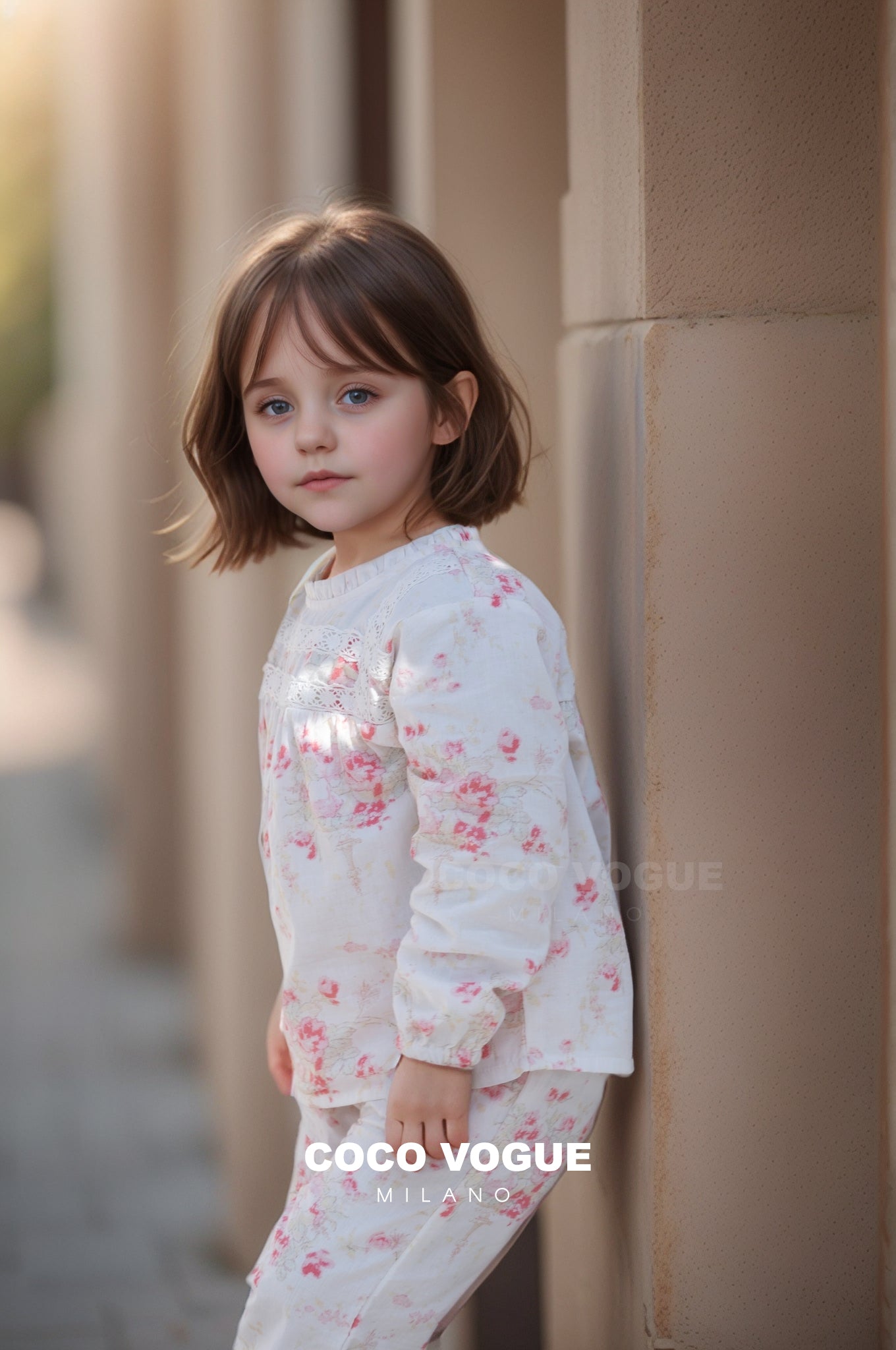 Soft Pink Floral Baby Girl Coord Set