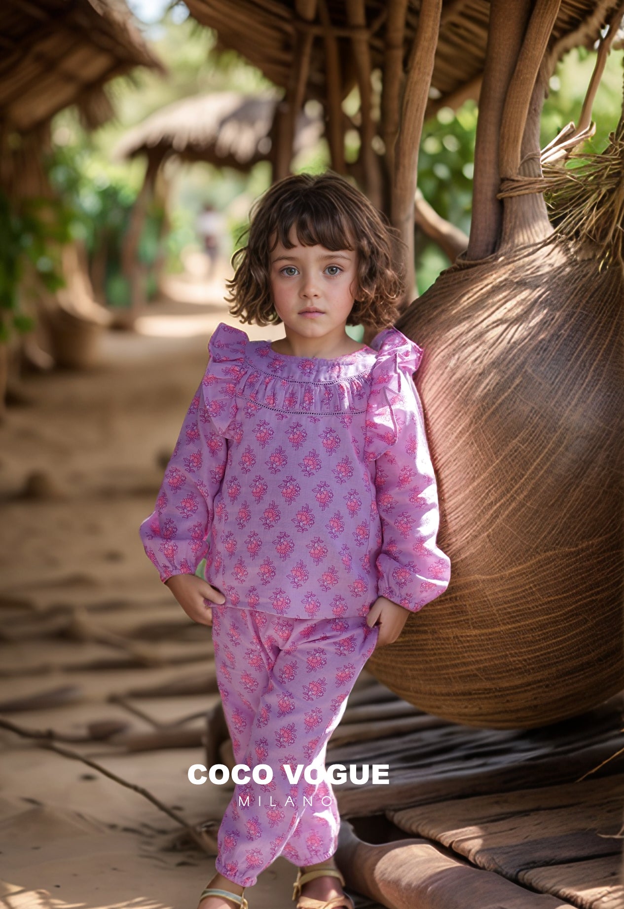 Boho Bloom Co-ord Set (Pink)