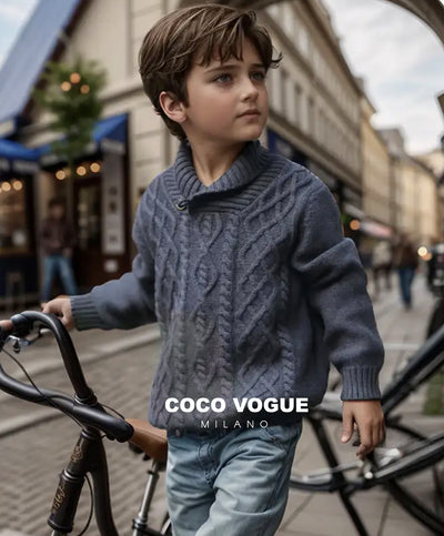 Cable Knit Sweater for Boys