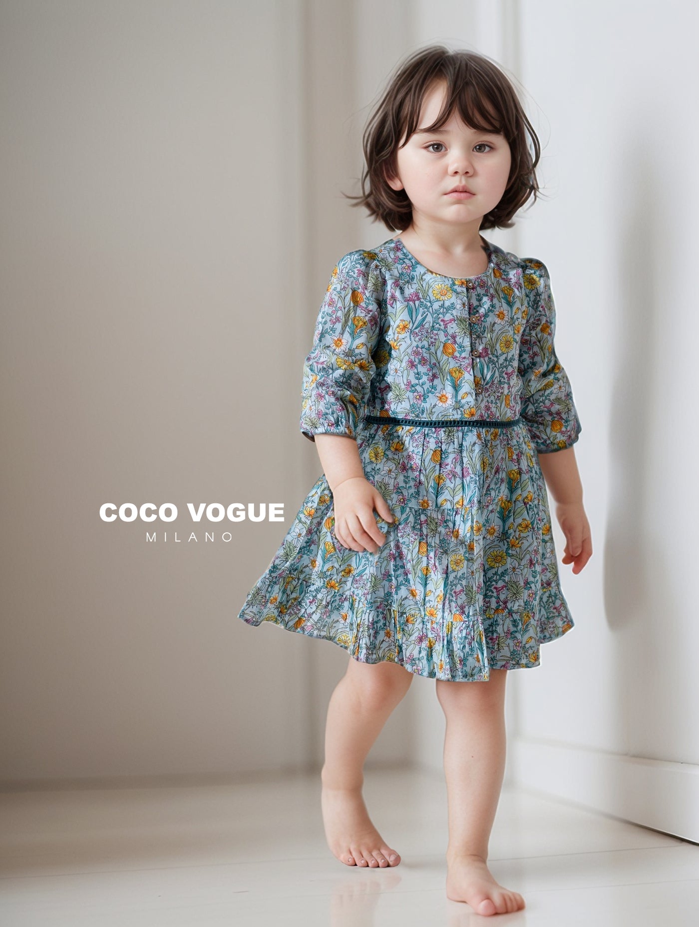 Comfortable cotton floral frock for baby girls

Stylish infant floral outfit 8 months & 18 months