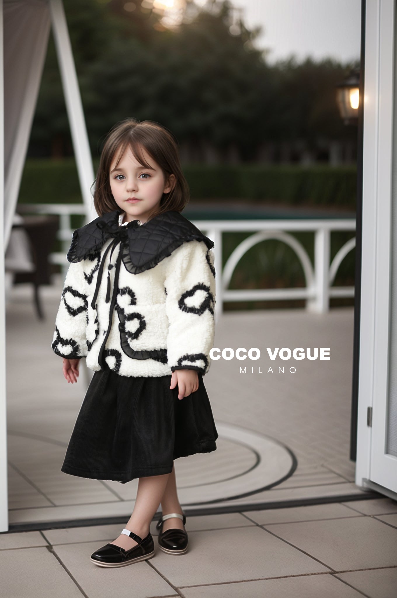 Black & White Love: Heart Print Dress