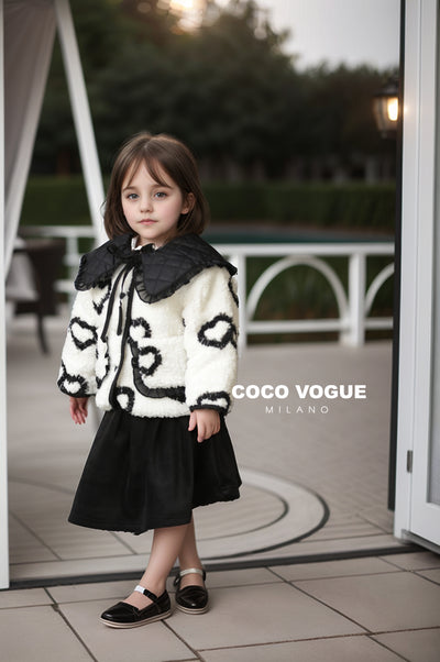 Black & White Love: Heart Print Dress