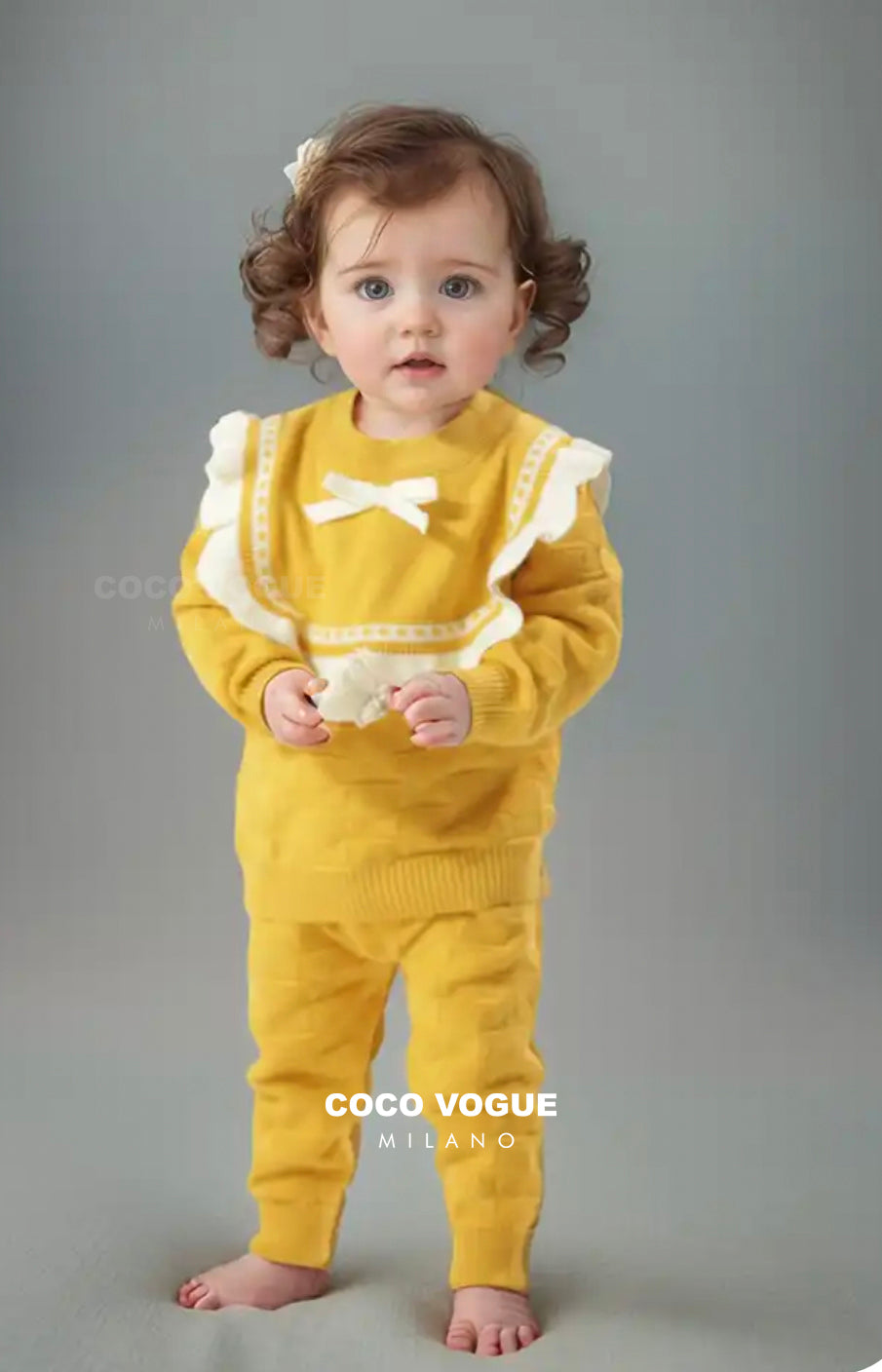 Sunshine Ruffle Knit Set