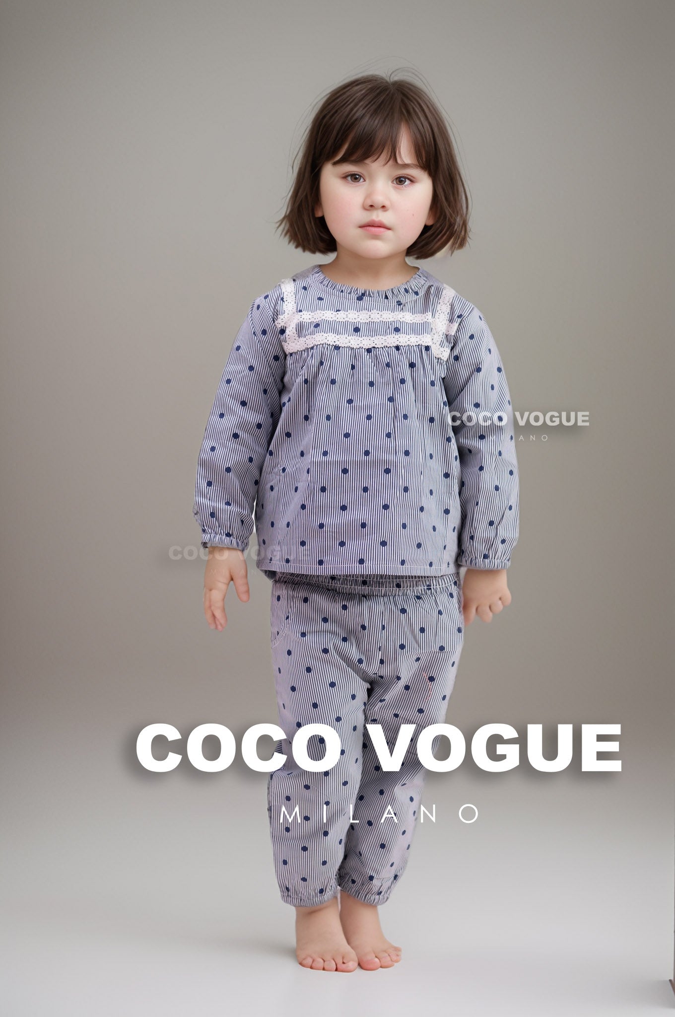 blue cord set for kids , Soft breathable cotton clothing for kids