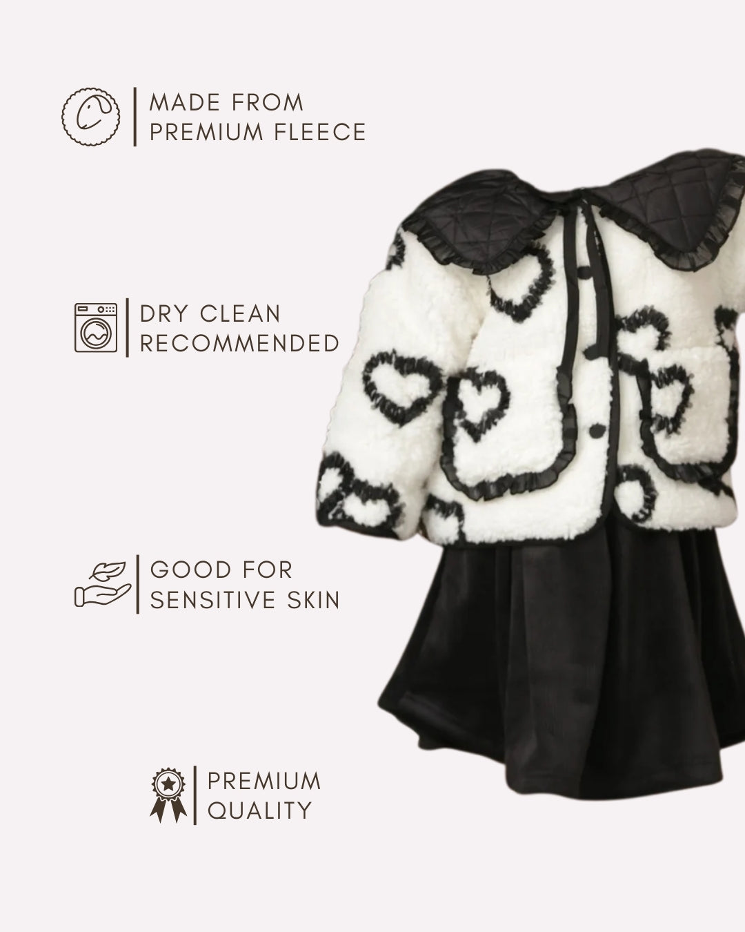Lightweight breathable cotton dress for toddlers

Modern heart print dress for girls 3–8 years