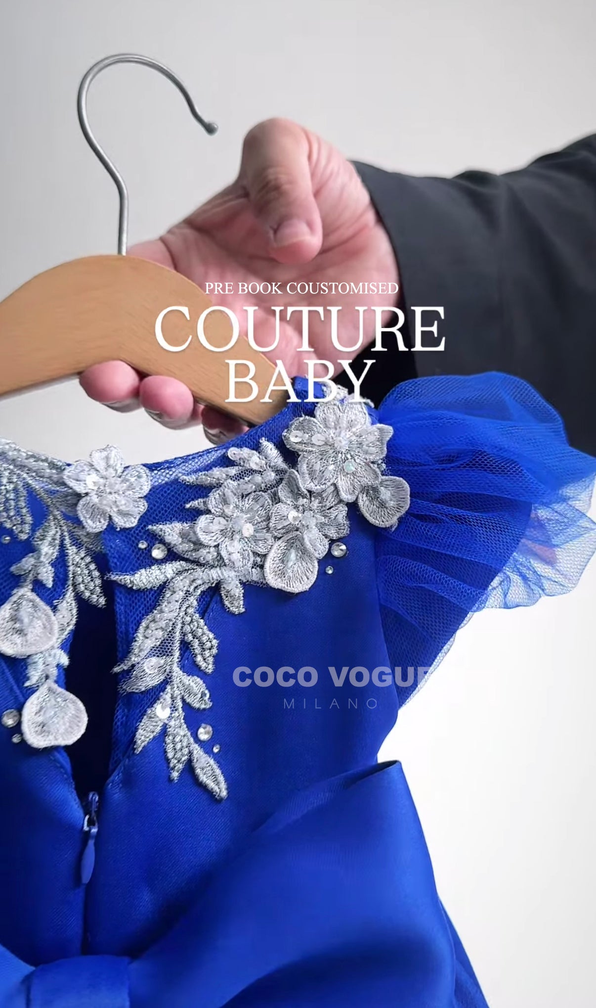 Royal Elegance — Customised Blue Luxe Gown