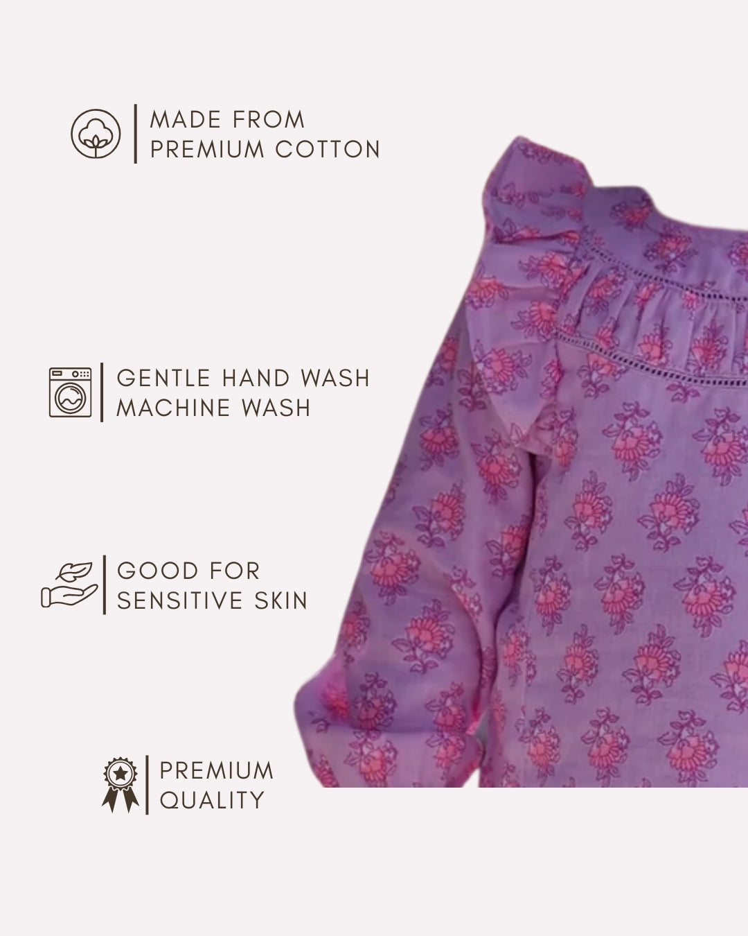 Trendy pink boho pattern outfit for little girls , Boho Bloom co-ord set pink 3M–4Y for kids