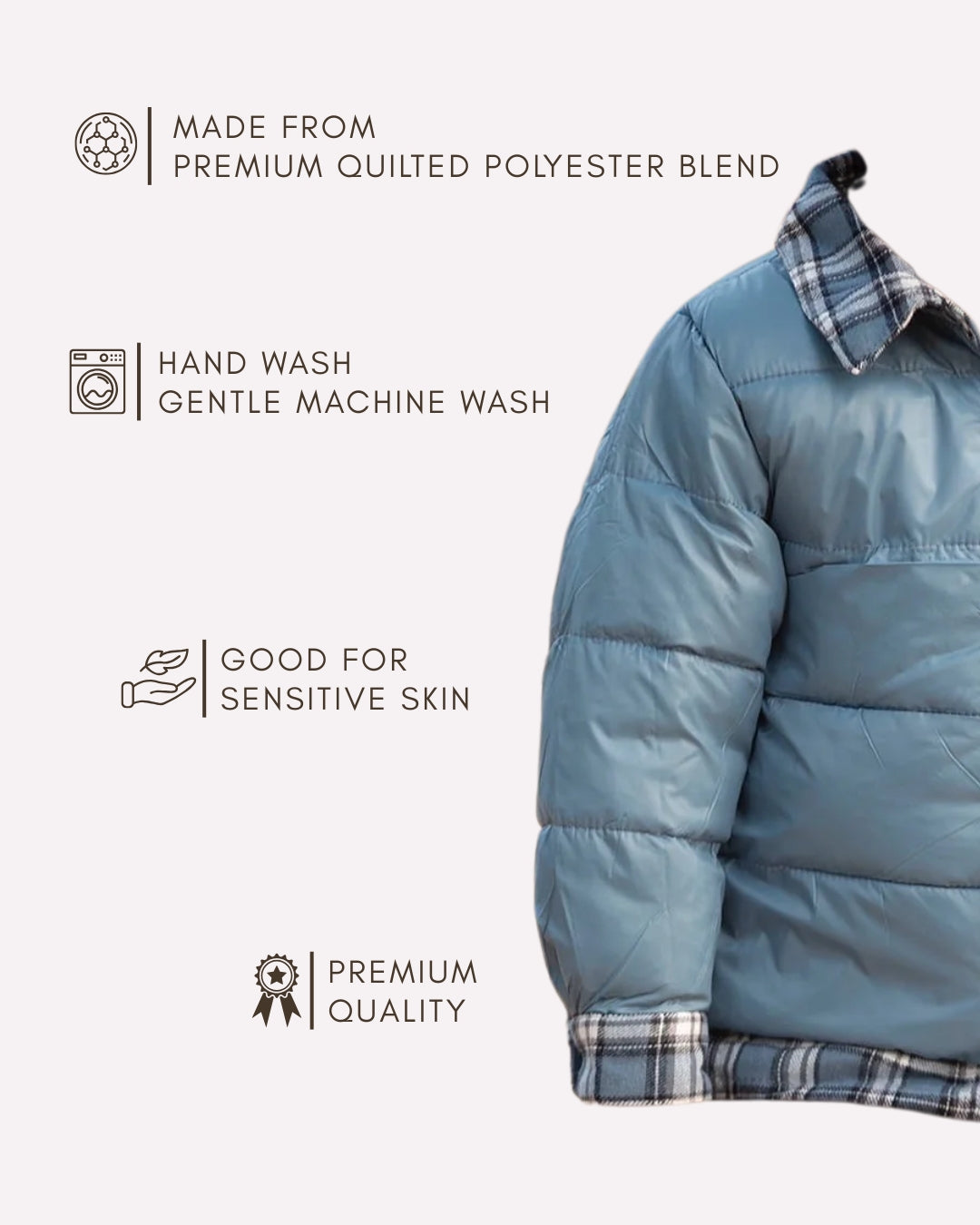 Warm padded puffer coat for kids , Trendy boys outerwear 2–3 years