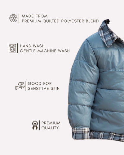 Warm padded puffer coat for kids , Trendy boys outerwear 2–3 years