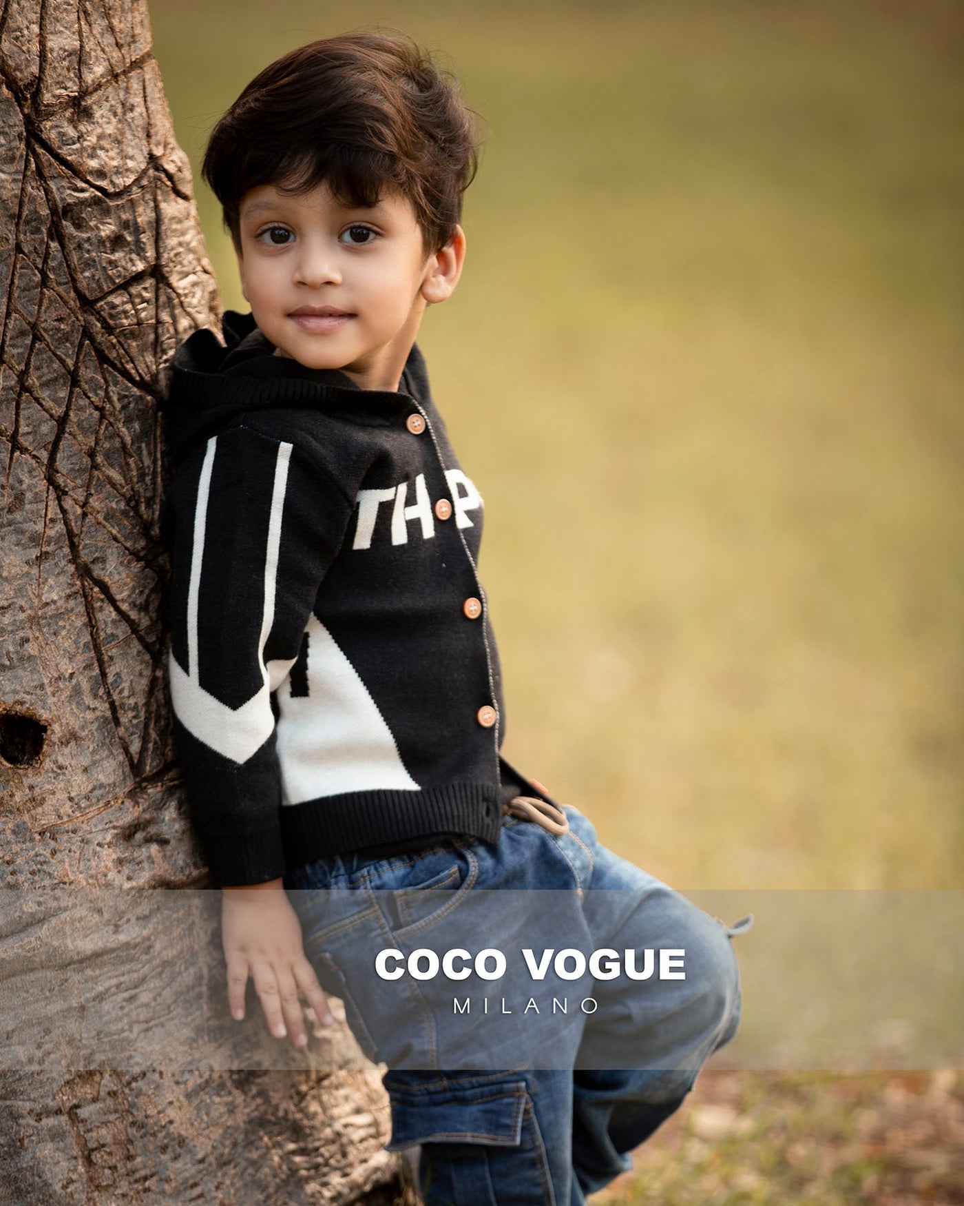 Black & White Smart Cardigan Hoodie