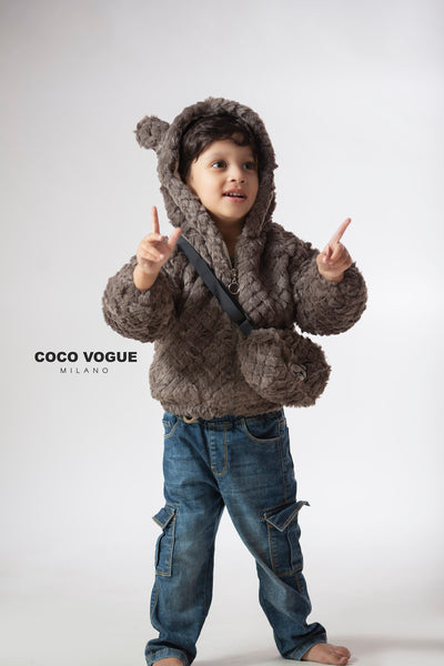 Comfortable hoodie jacket for little boys & girls , Kids hoodie jacket with bag 1–6 years 