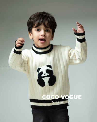 Black & White Panda Sweater