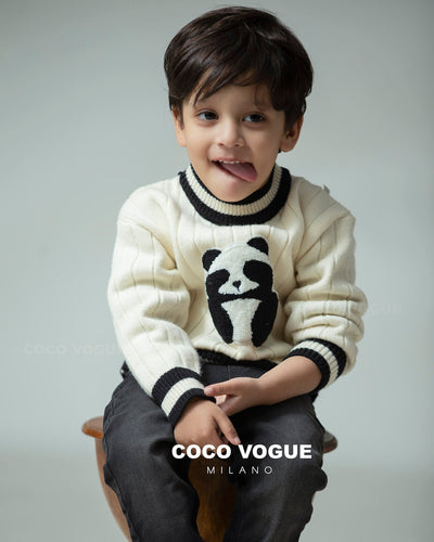 Black & White Panda Sweater