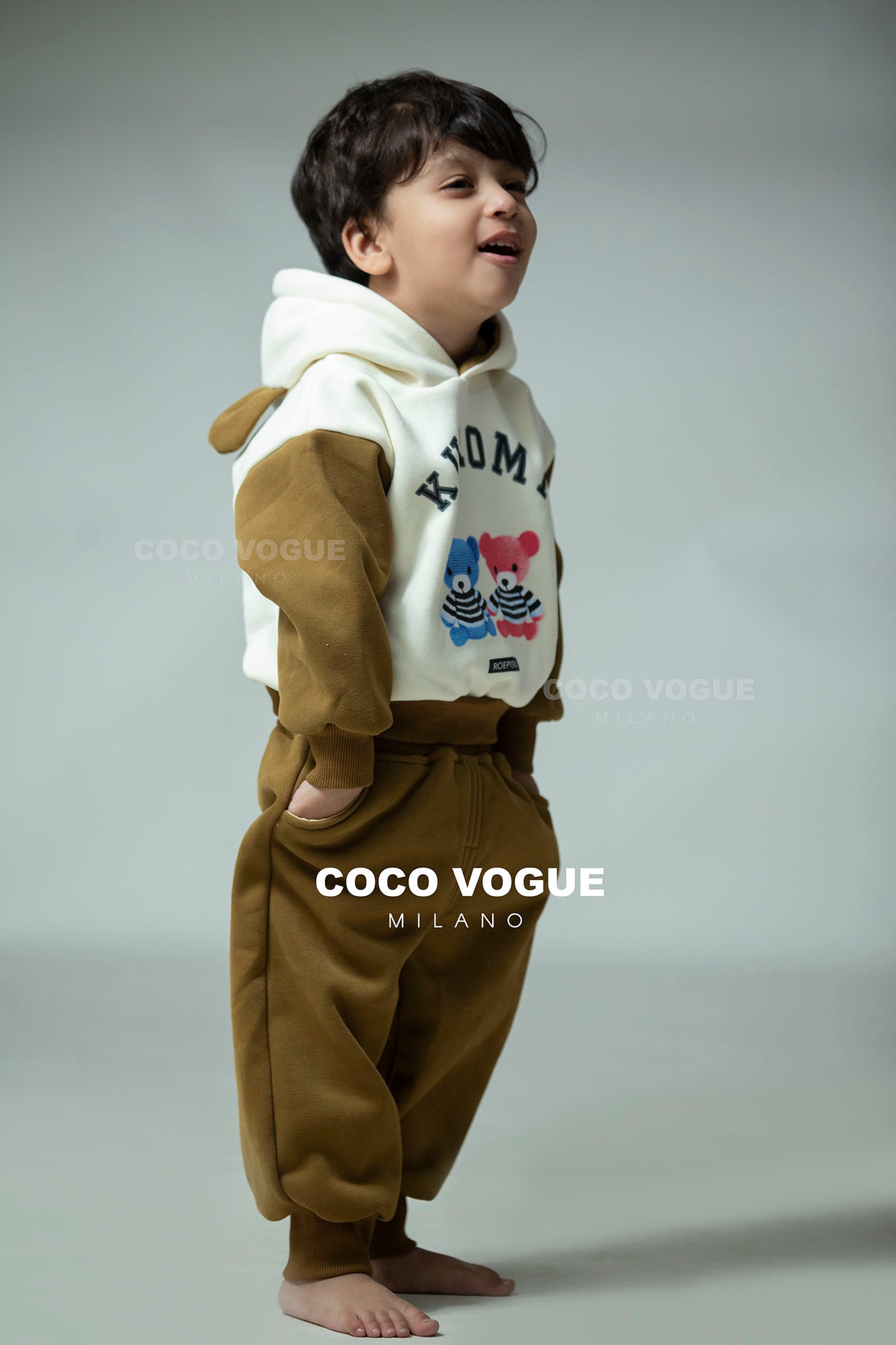Fashionable teddy bear clothing set for children , Trendy toddler teddy outfit with jacket 3–8 years