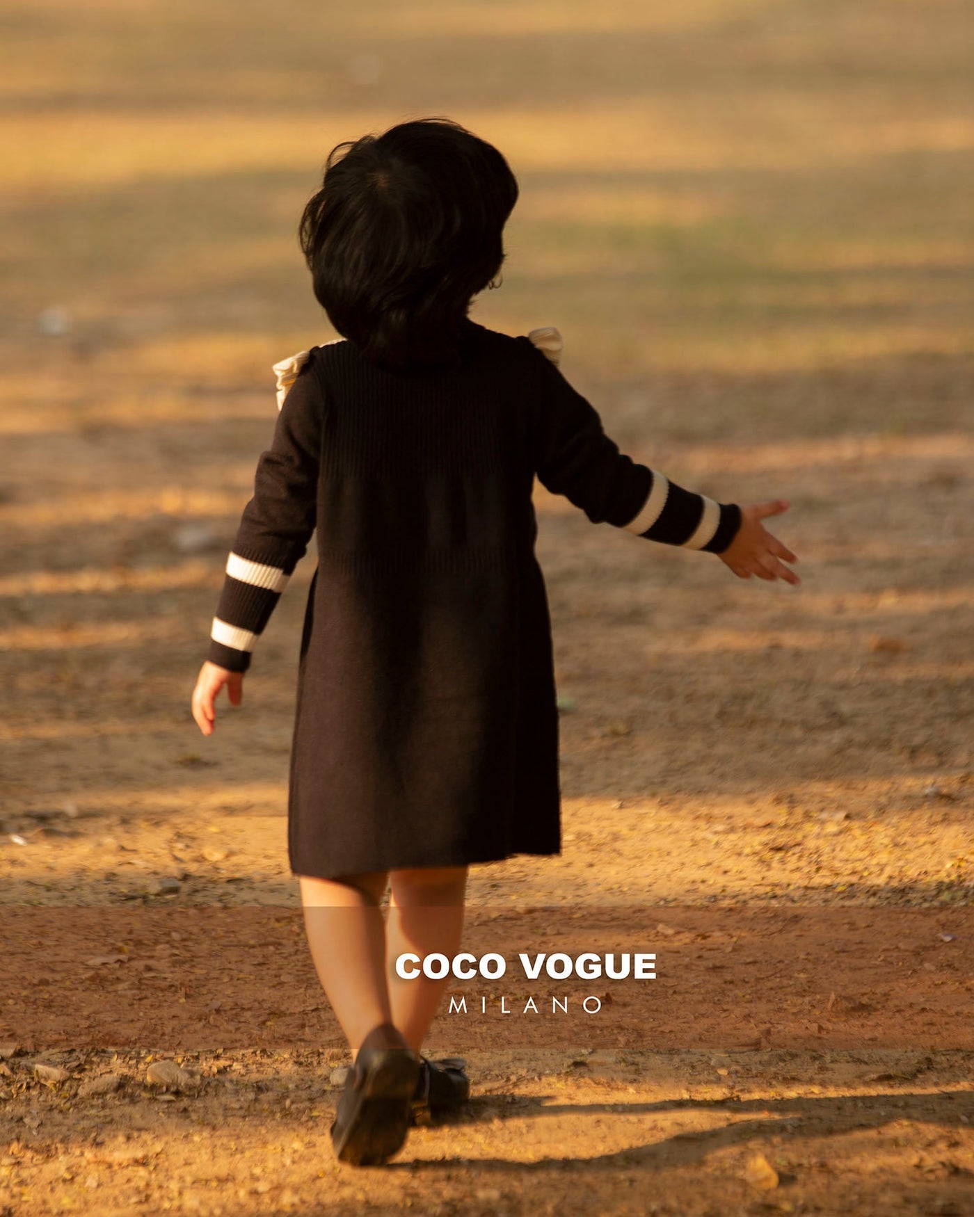 Comfortable cotton black & white dress for kids , Black & white vintage dress for girls 1–6 years