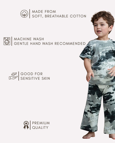 Trendy Ink Splash co-ord set for children , Eye-catching kids outfit 2–9 years 