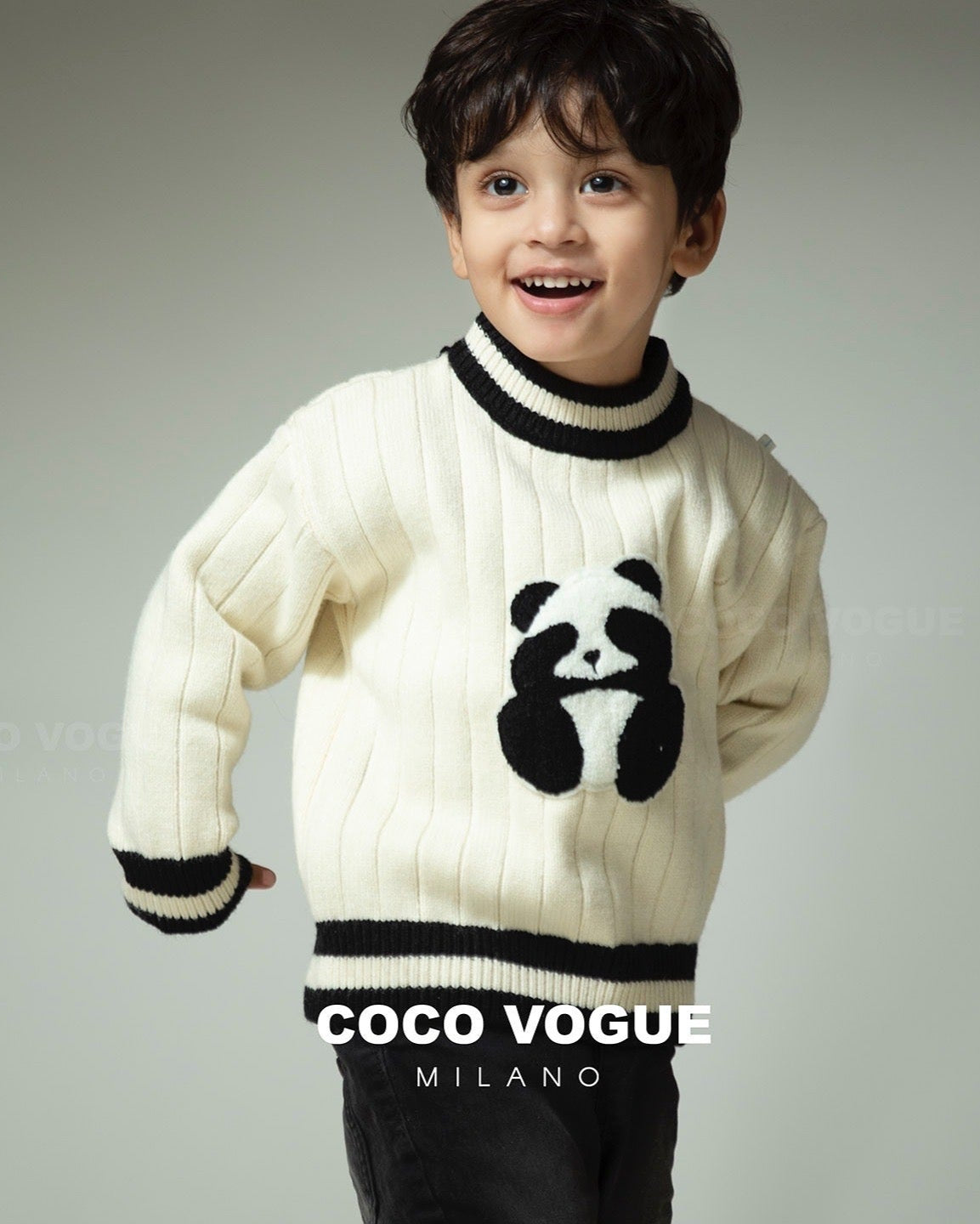 Black & White Panda Sweater