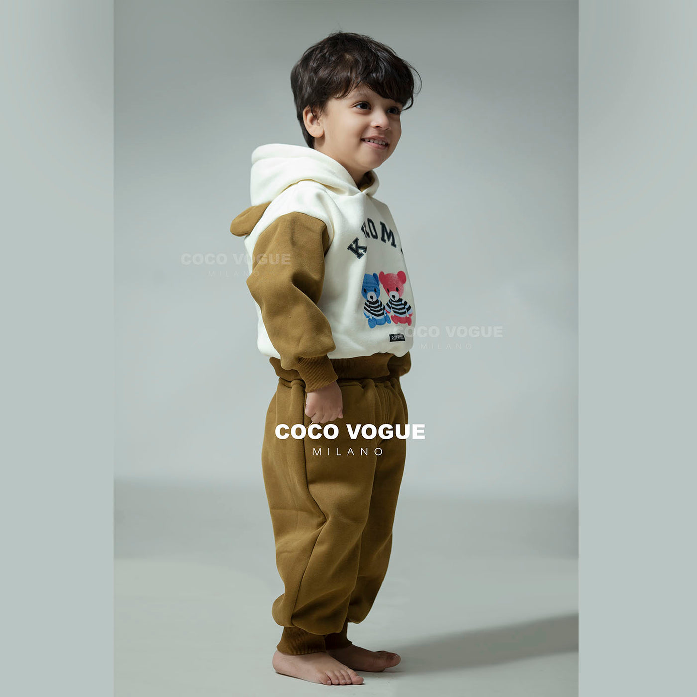 Fashionable teddy bear clothing set for children , Trendy toddler teddy outfit with jacket 3–8 years