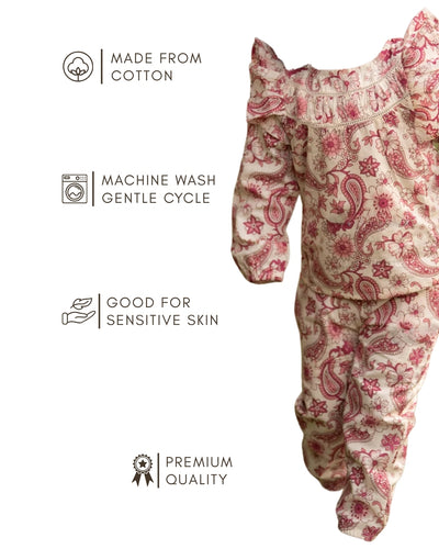 Lightweight breathable matching outfit for toddlers , Modern toddler cotton co-ord set 6M–4Y 