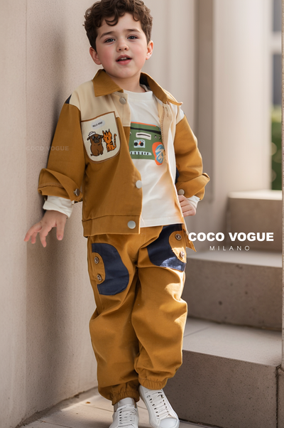 Retro Playtime Three Pc Set – Cool & Comfy Kids Boy Wear