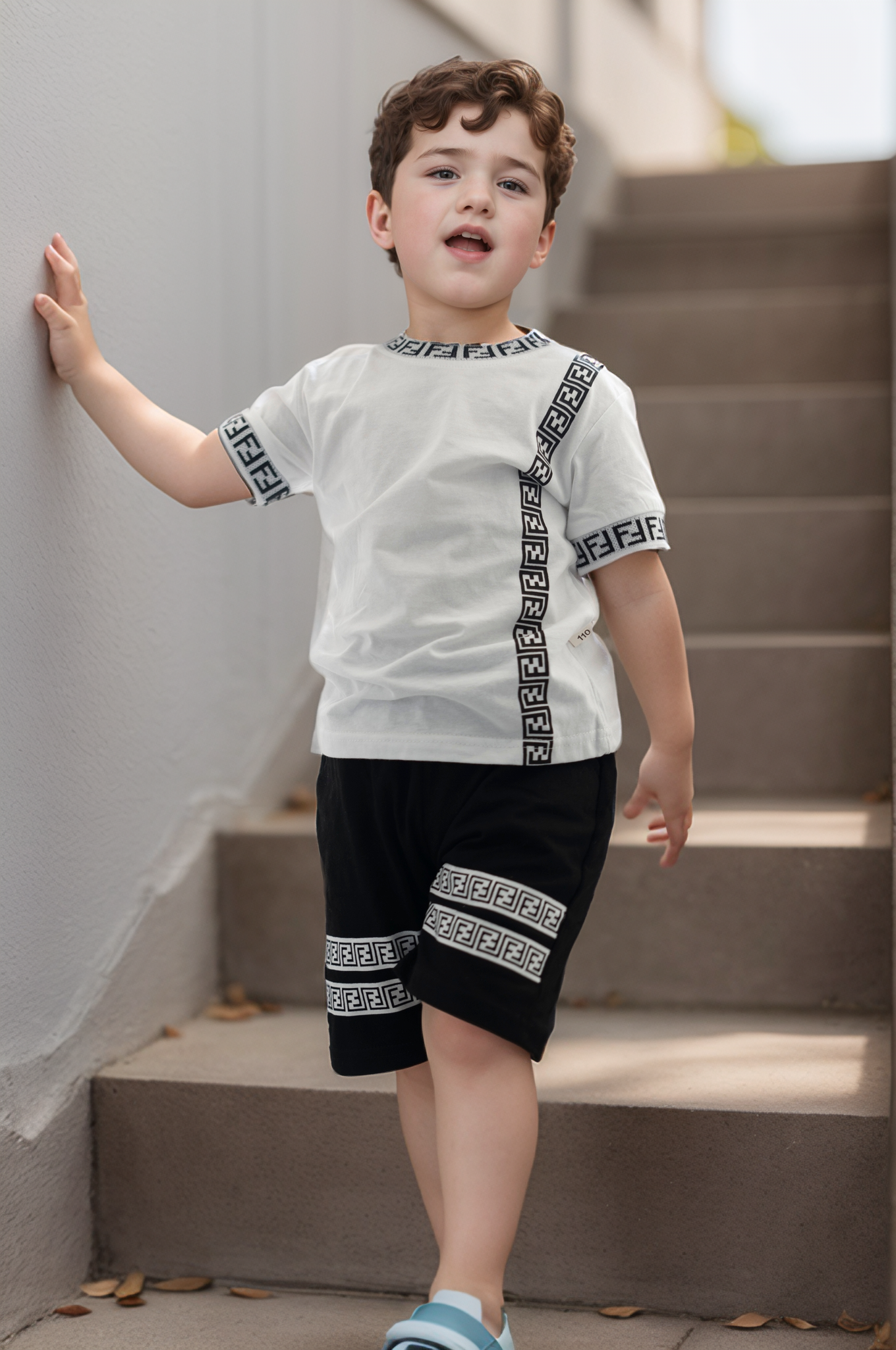 Comfortable toddler t-shirt and shorts , Stylish designer-inspired t-shirt & shorts 2–7 years