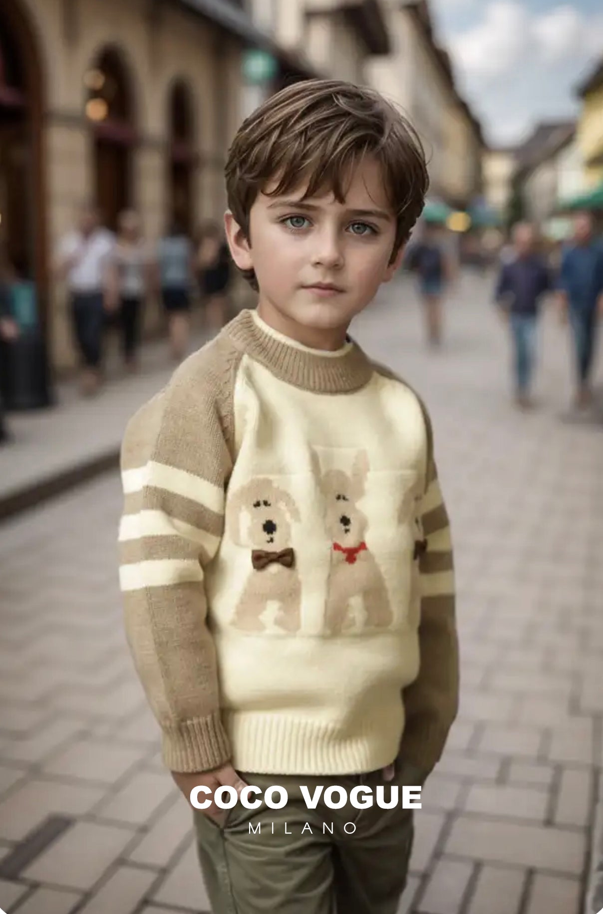 Woodland charm sweater for boys and girls , Whimsical woodland kids sweater 2–7 years