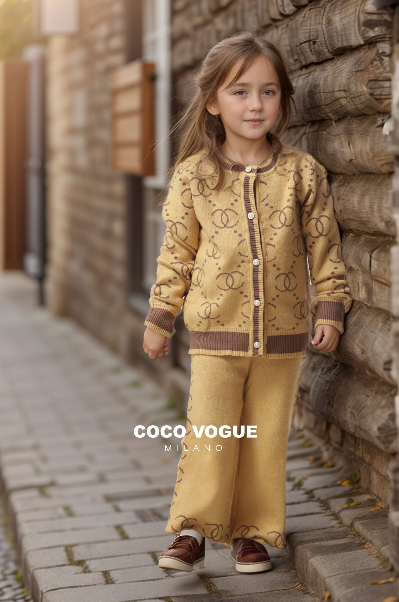 Classic Girl Black and Tan Co-ord Set