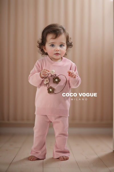 Baby Pink Fleece Set