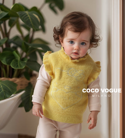Lemon Yellow Half sleeve sweater